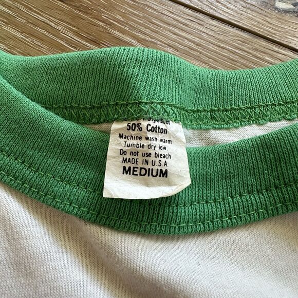 Vintage Boston Celtics Shirt Mens M Danny Ainge Ringer 80s NBA Basketball - Picture 3 of 11